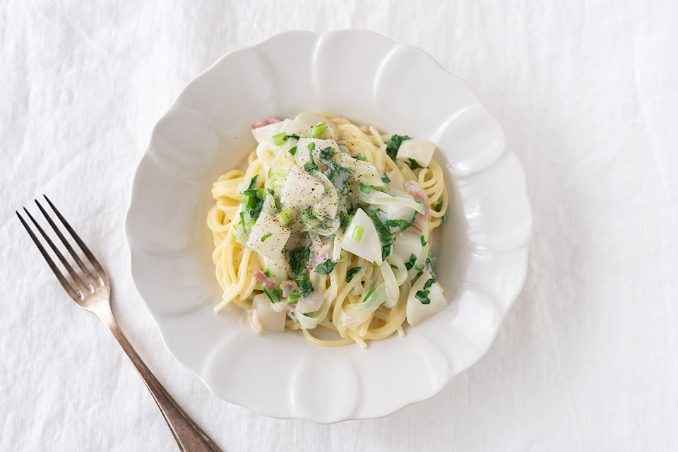 Using Koji Amazake to Make Creamy Pasta with Spring Vegetables: A Tutorial by Enomoto Misa