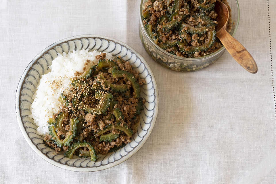 Enjoy a Balanced Combination of Meat and Summer Vegetables with Kikawada Toshie’s Soboro Minced Pork