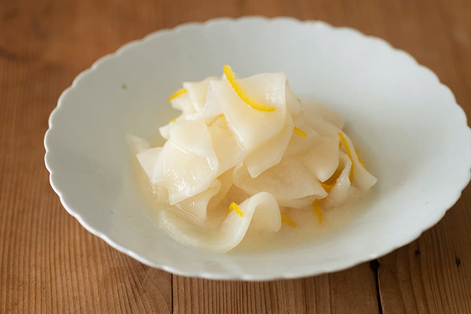 Easy Bettara Zuke Recipe with Amazake and Yuzu